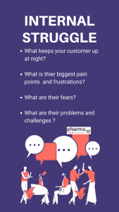 Healthcare Persona template: Important questions to know the internal customer struggle that will help in pharma target marketing