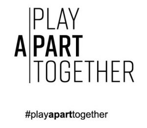 WHO's Play apart together logo